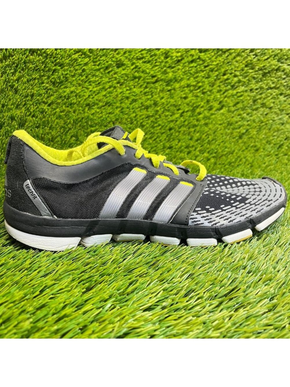 Adidas Adipure Motion M Mens Size 9.5 Black Gray Athletic Running Shoes Sneakers